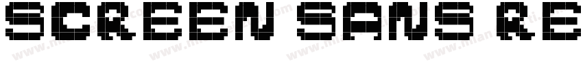 Screen Sans Regular字体转换